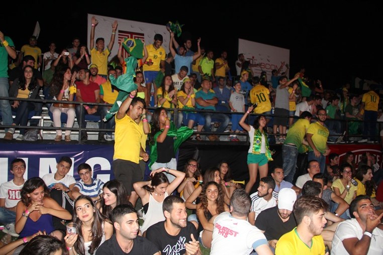 Brazil VS Cameroon at Beirut Fan Park